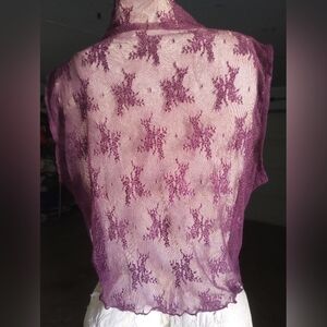 Purple Lace Tank Top